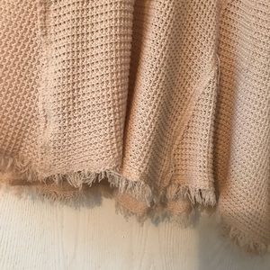 cold shoulder cream sweater